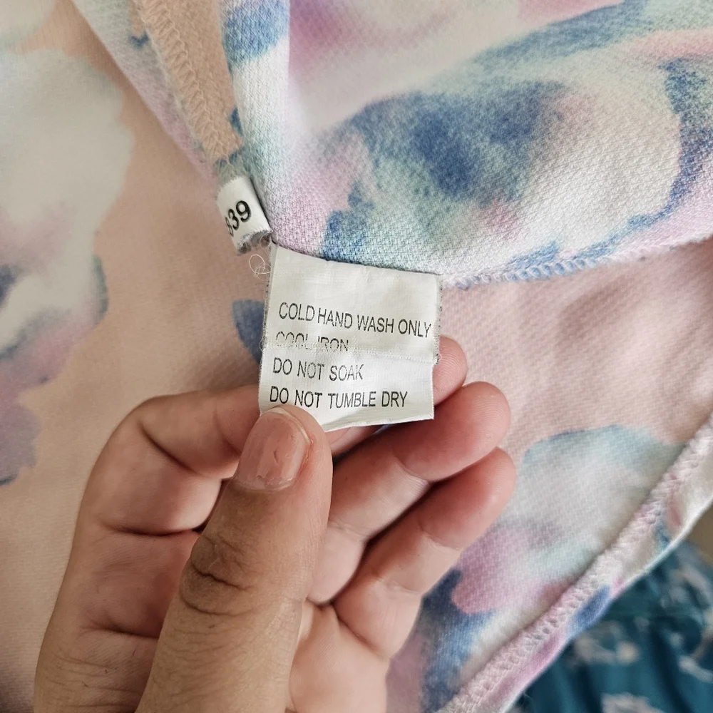 Paper Scissors | pink and blue Gorgeous Halter Top - Size S - Picture 7 of 8